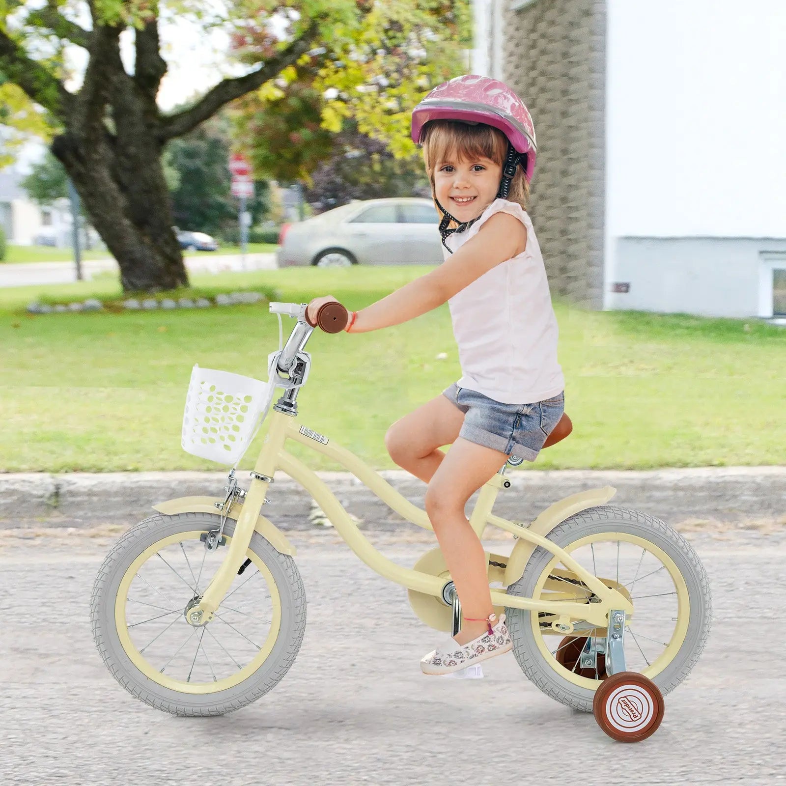 Montessori Kids Bike with Training Wheels Seaside-Montessori