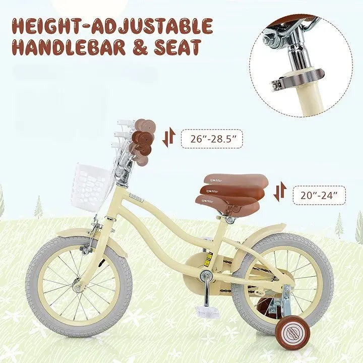 Montessori Kids Bike with Training Wheels Seaside-Montessori