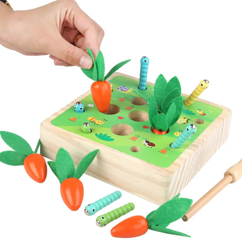 Wooden carrot toy - Seaside-Montessori
