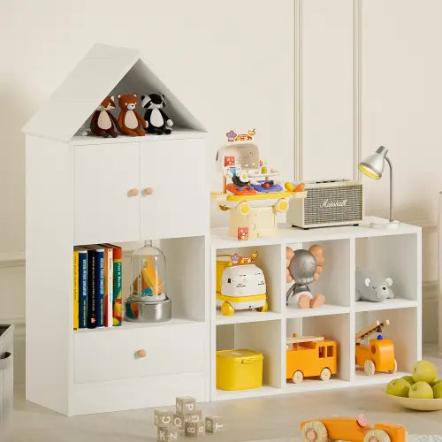 Multi Functional Bookshelf Seaside-Montessori