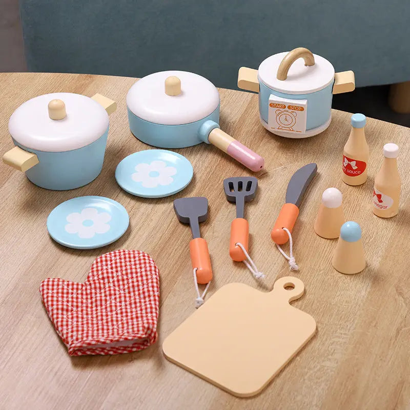 Wooden Kitchen Set Seaside-Montessori