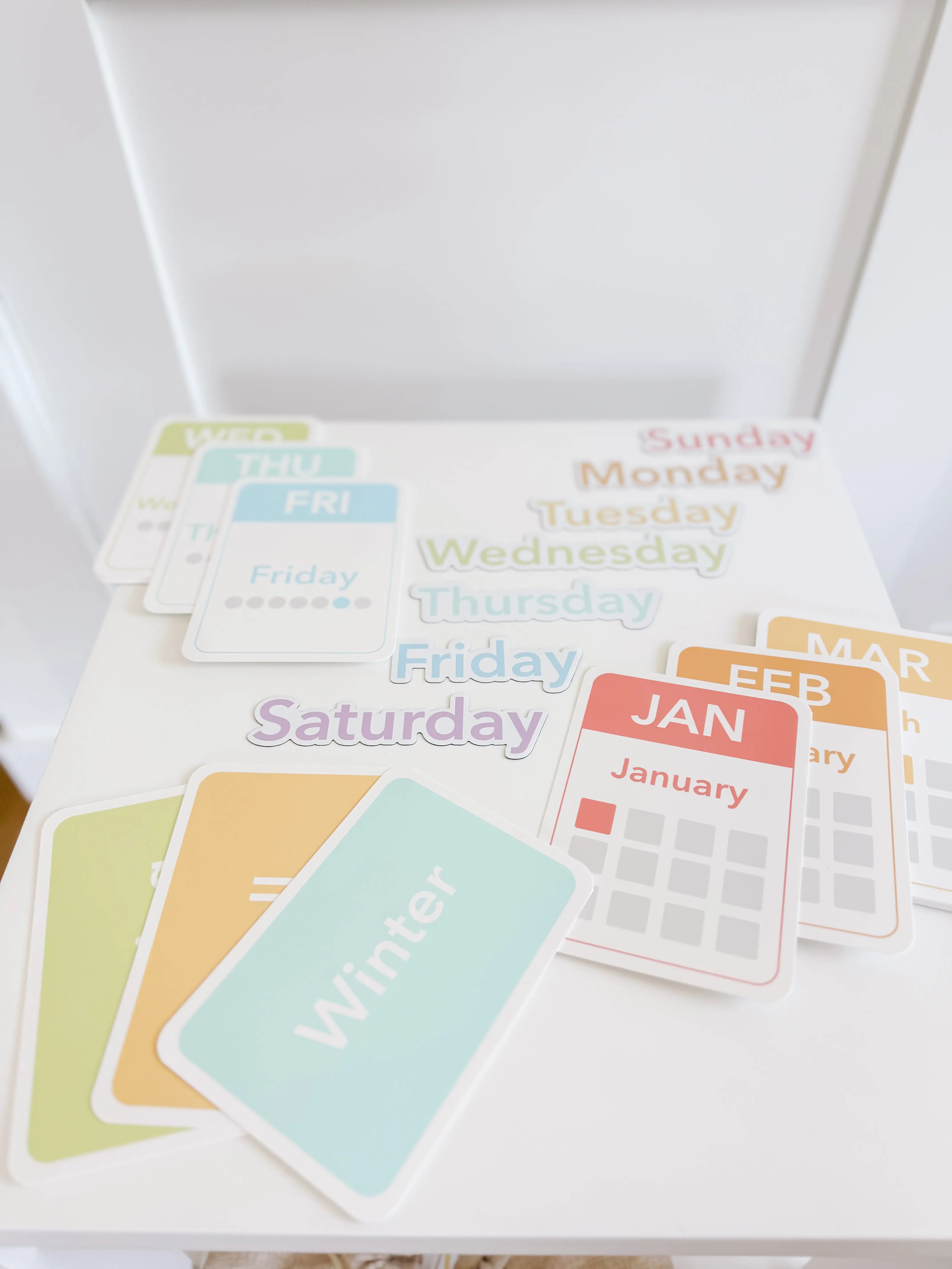 Days, Months, Seasons Flashcards and Magnets GoodnightFox