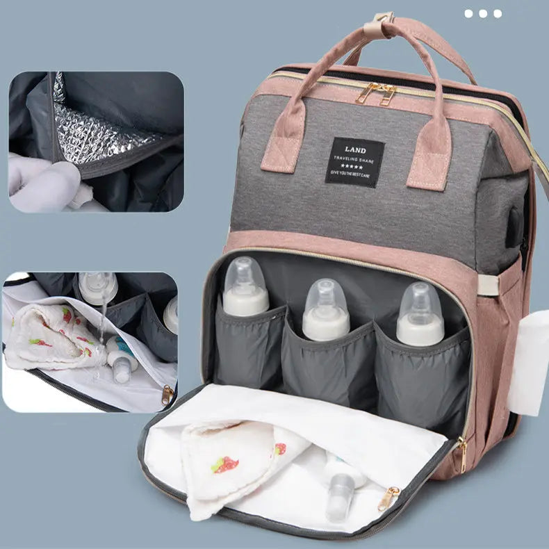 Multifunctional Mom Backpack Seaside-Montessori