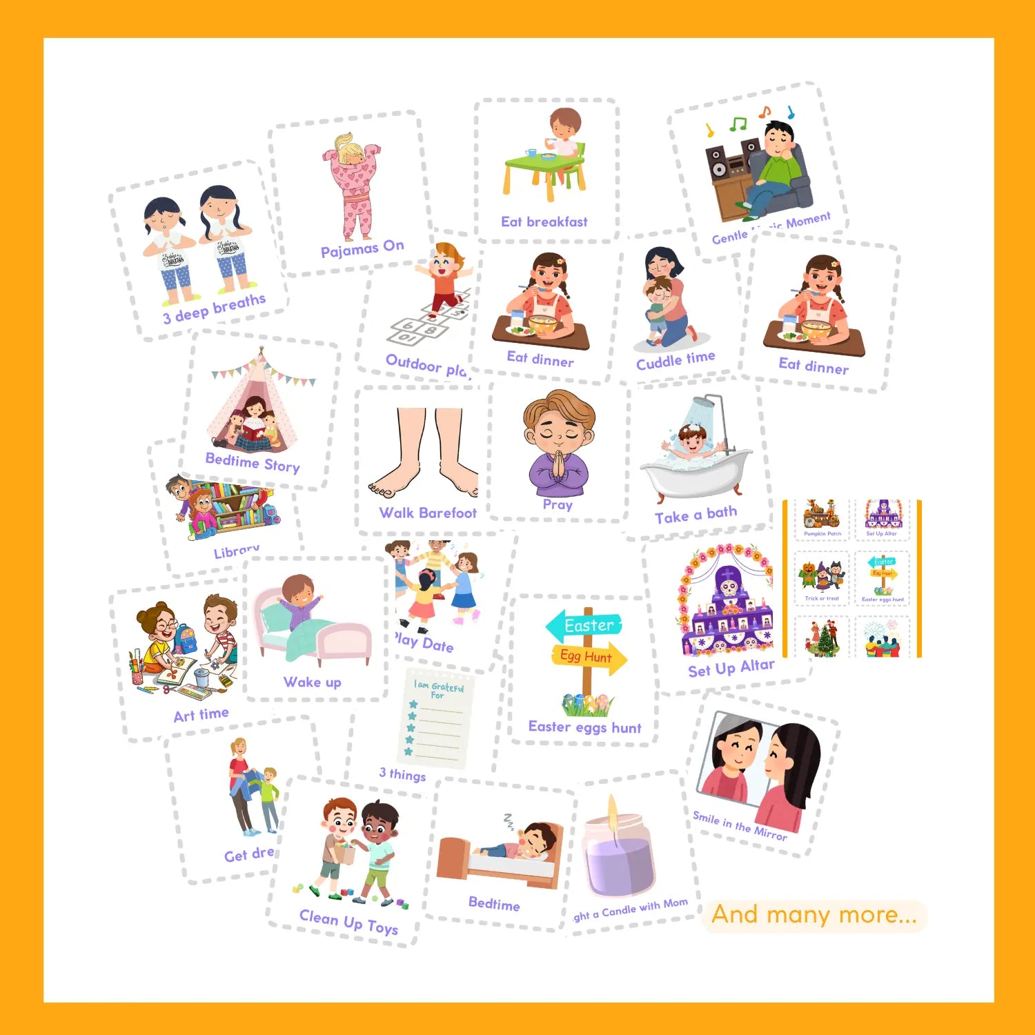Montessori Routine & Mindful Cards – Printable for Toddlers & Moms - Seaside-Montessori