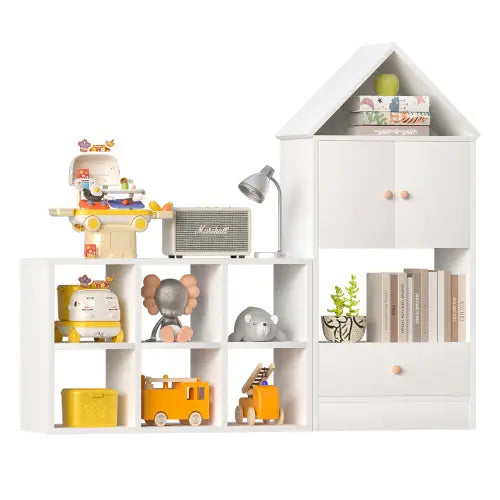 Multi Functional Bookshelf Seaside-Montessori
