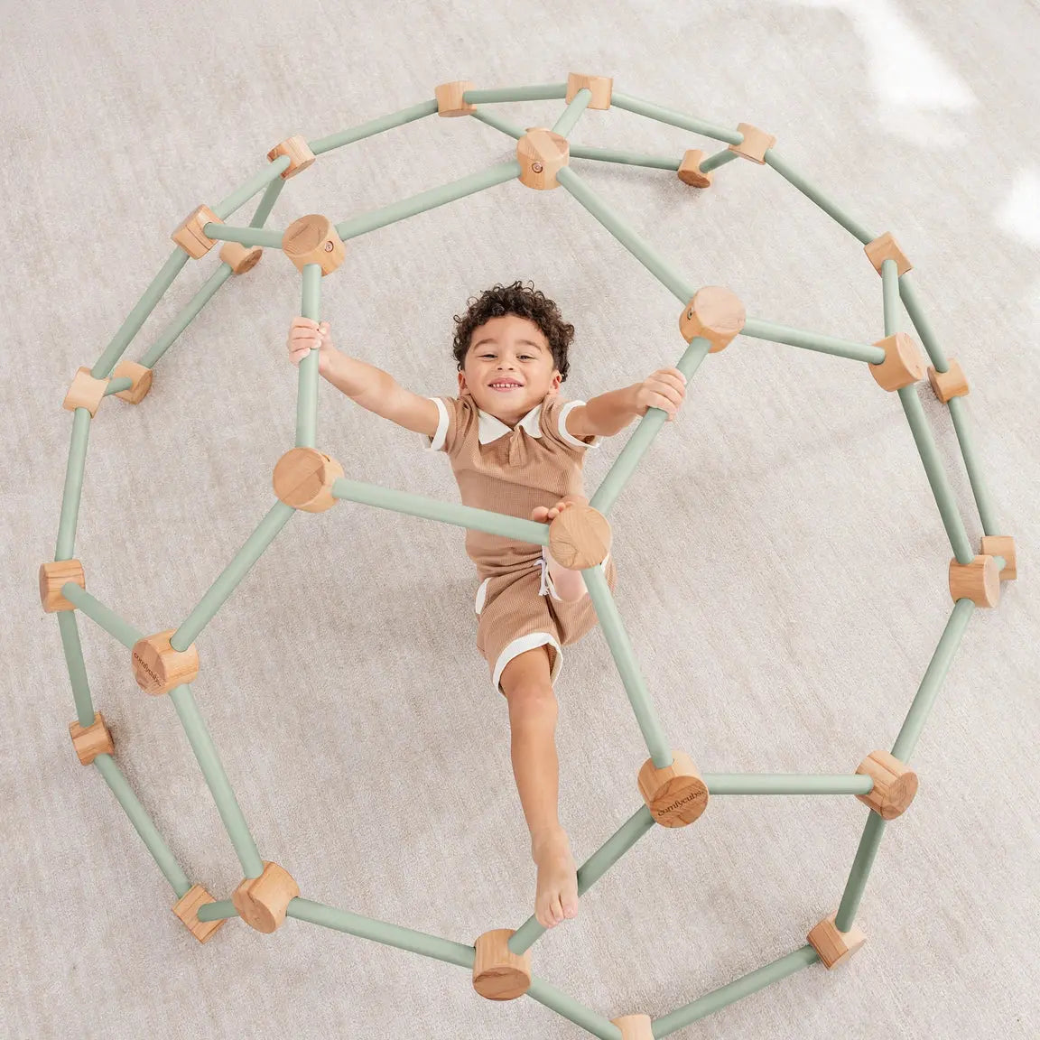 Wooden Montessori Climbing Frame by Comfy Cubs Seaside-Montessori