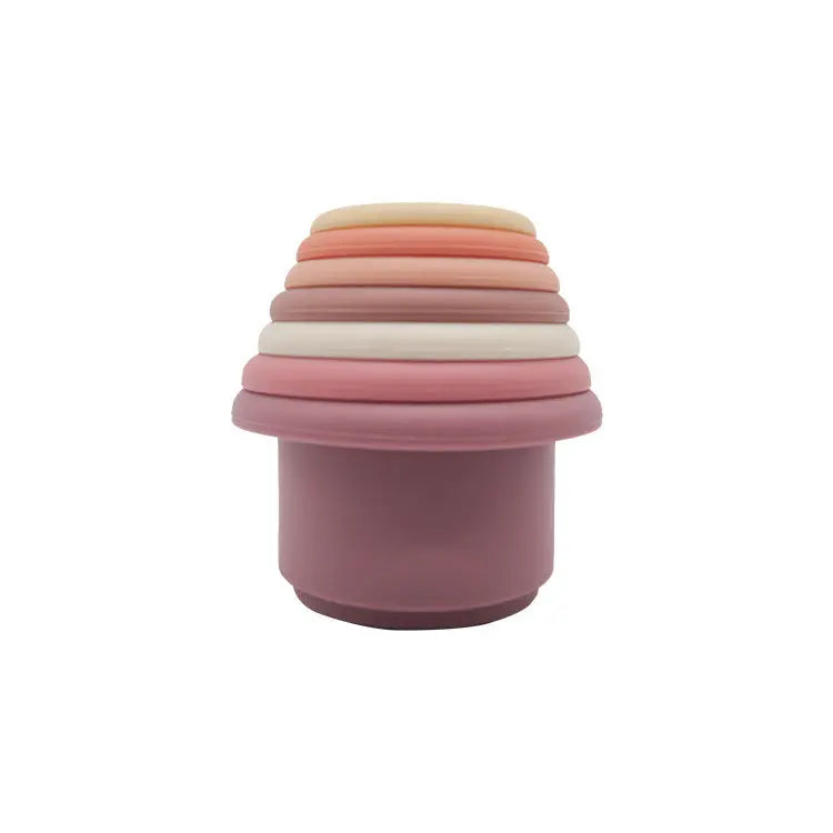 Silicone Stackable Cups Seaside-Montessori