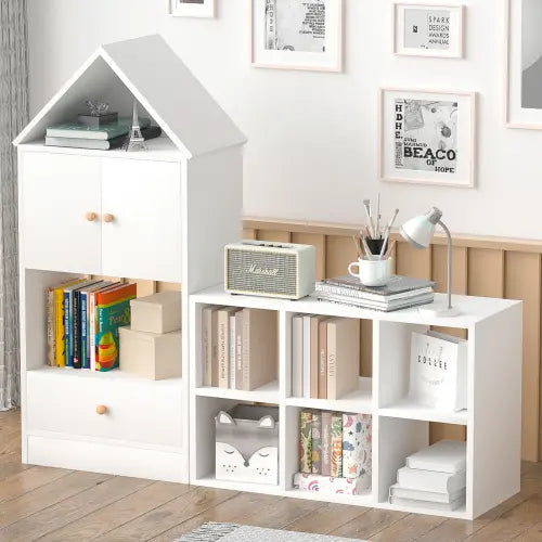 Multi Functional Bookshelf Seaside-Montessori