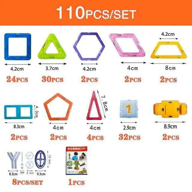 Magnetic Building Blocks - Seaside-Montessori