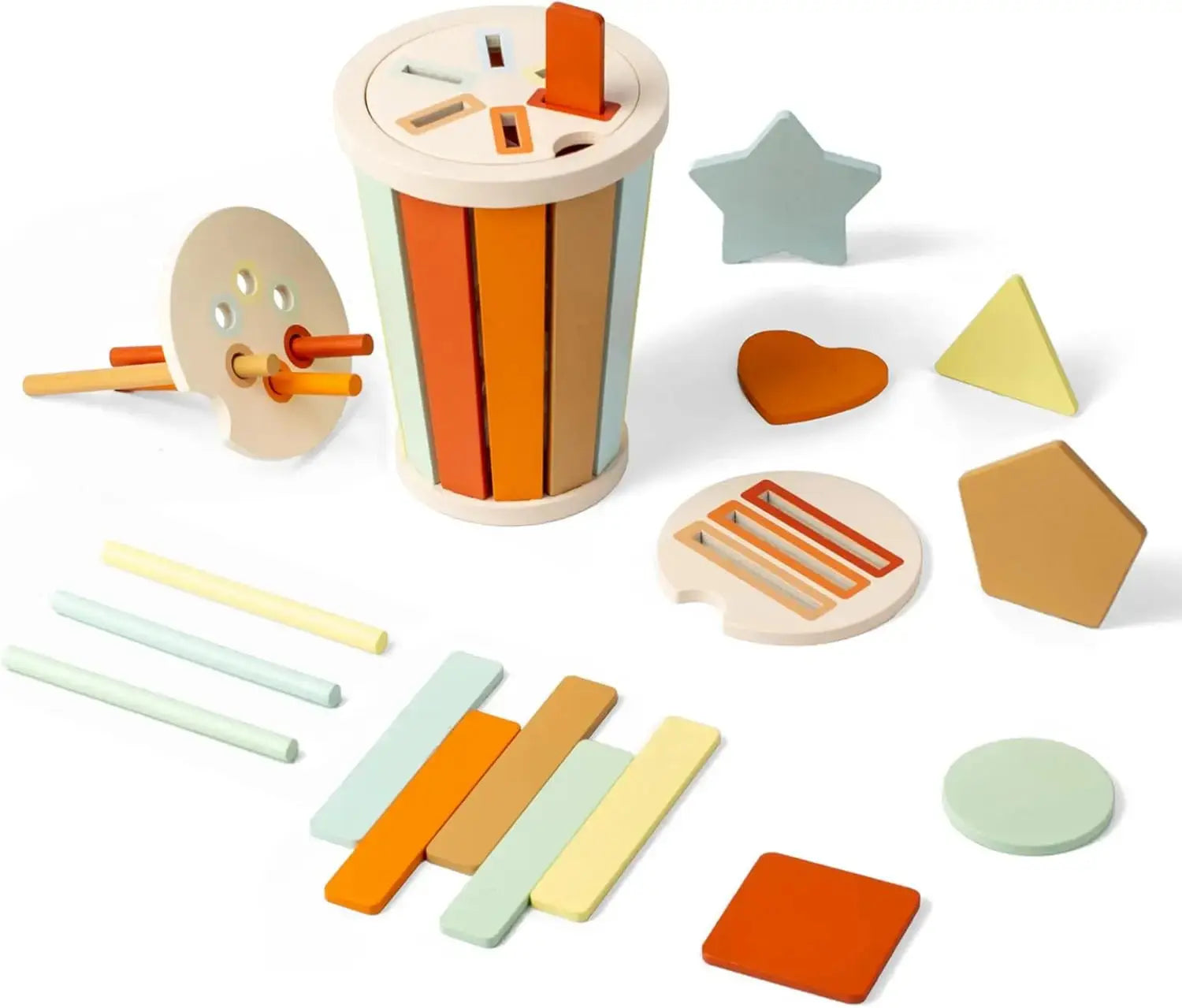 Color and Shape Sorting Cup Seaside-Montessori