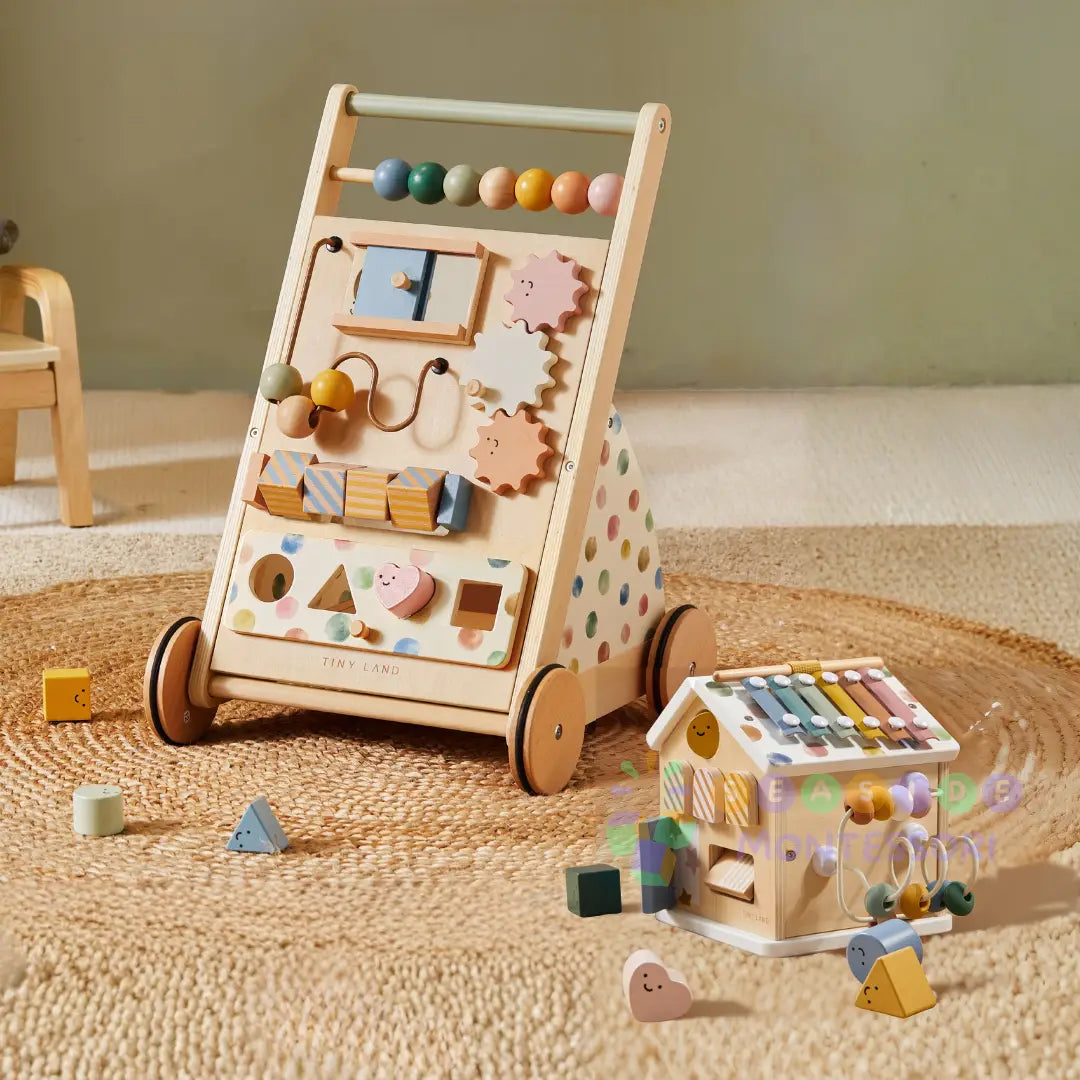 Complete Development Playset — Baby Walker + Activity Cube Tiny Land INC