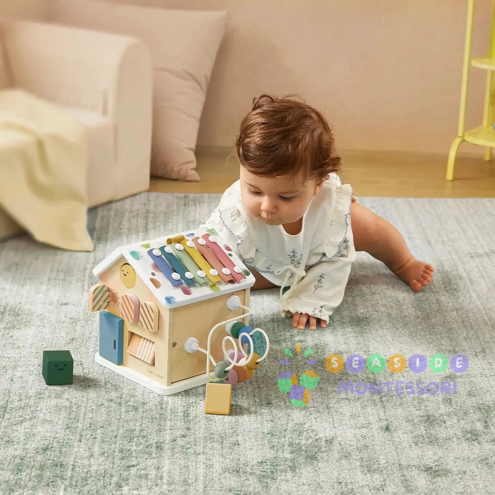 Complete Development Playset — Baby Walker + Activity Cube Tiny Land INC