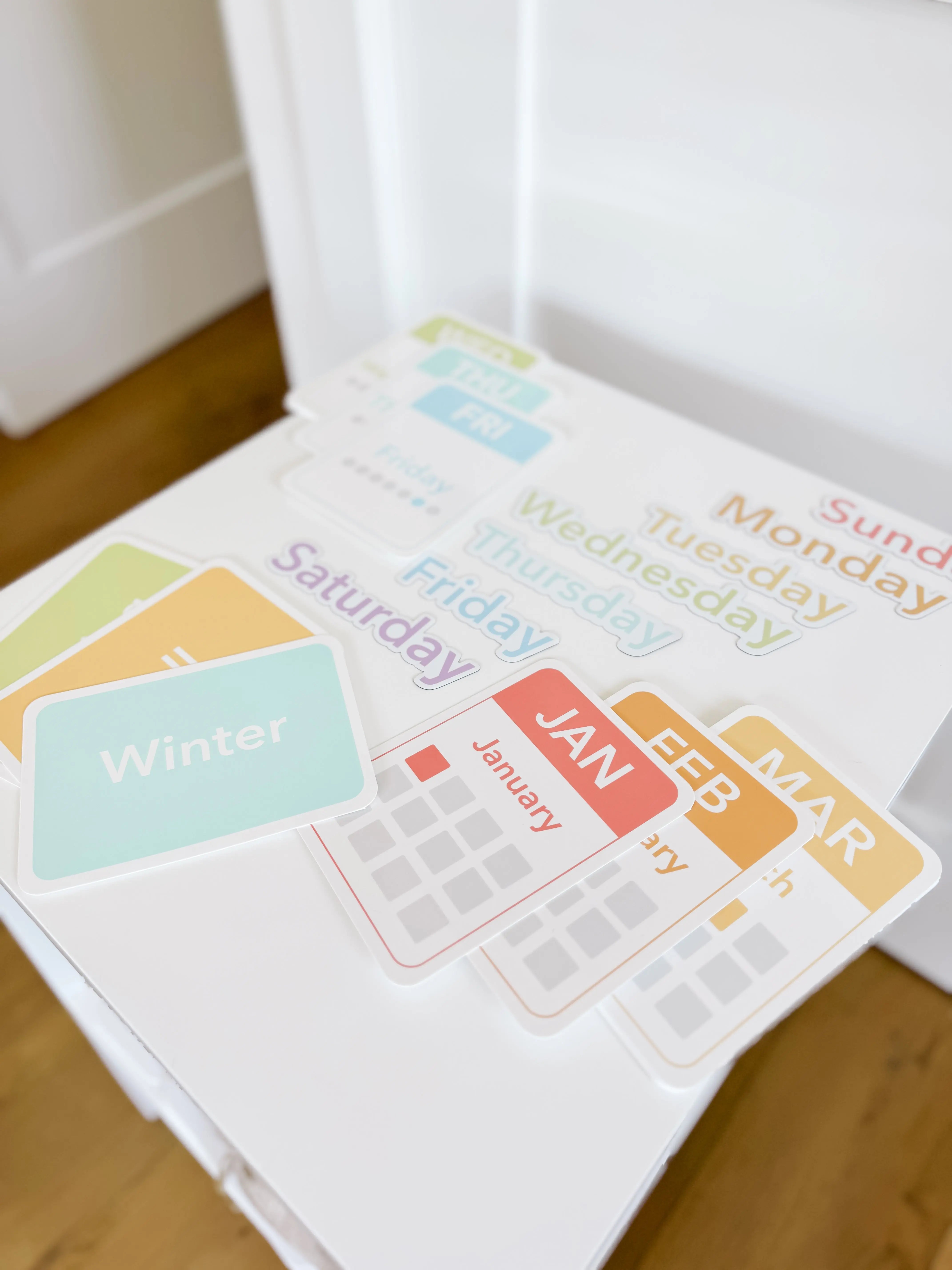Days, Months, Seasons Flashcards and Magnets GoodnightFox