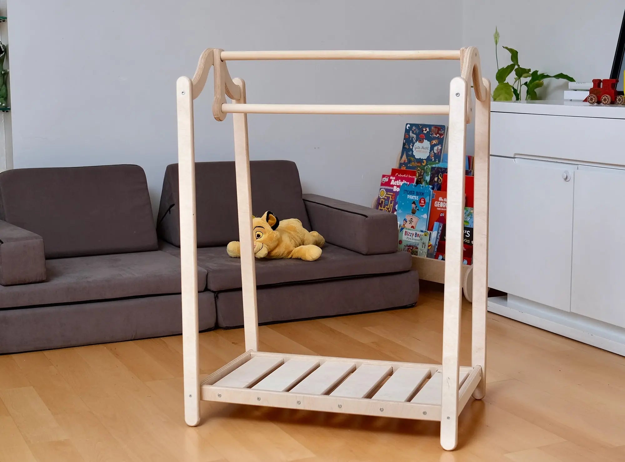 Montessori Wooden Kids Clothing Rack Seaside-Montessori