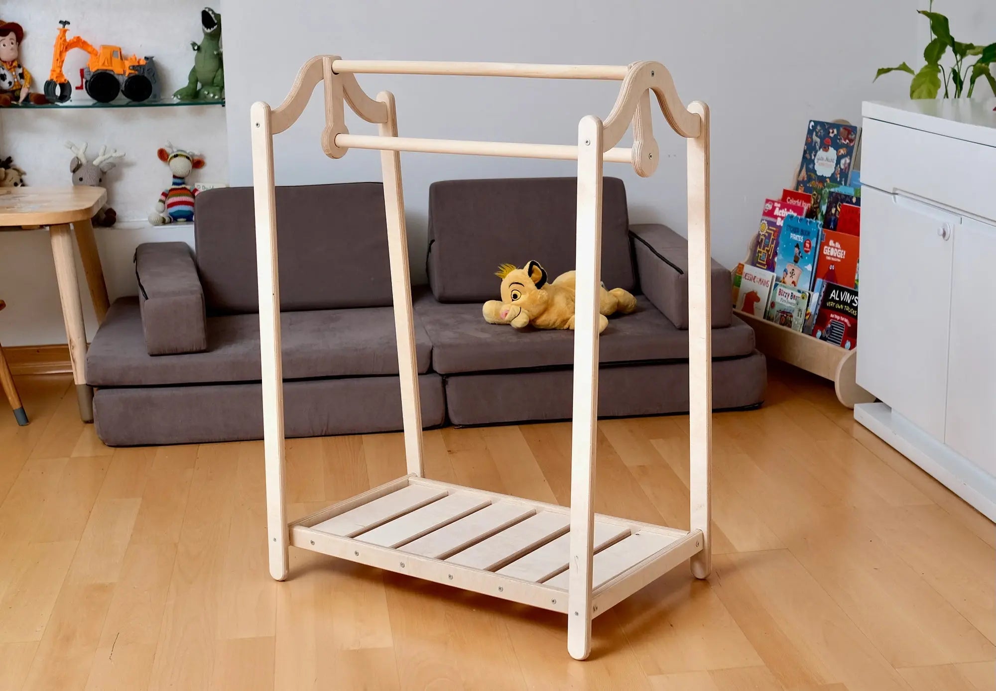 Montessori Wooden Kids Clothing Rack Seaside-Montessori