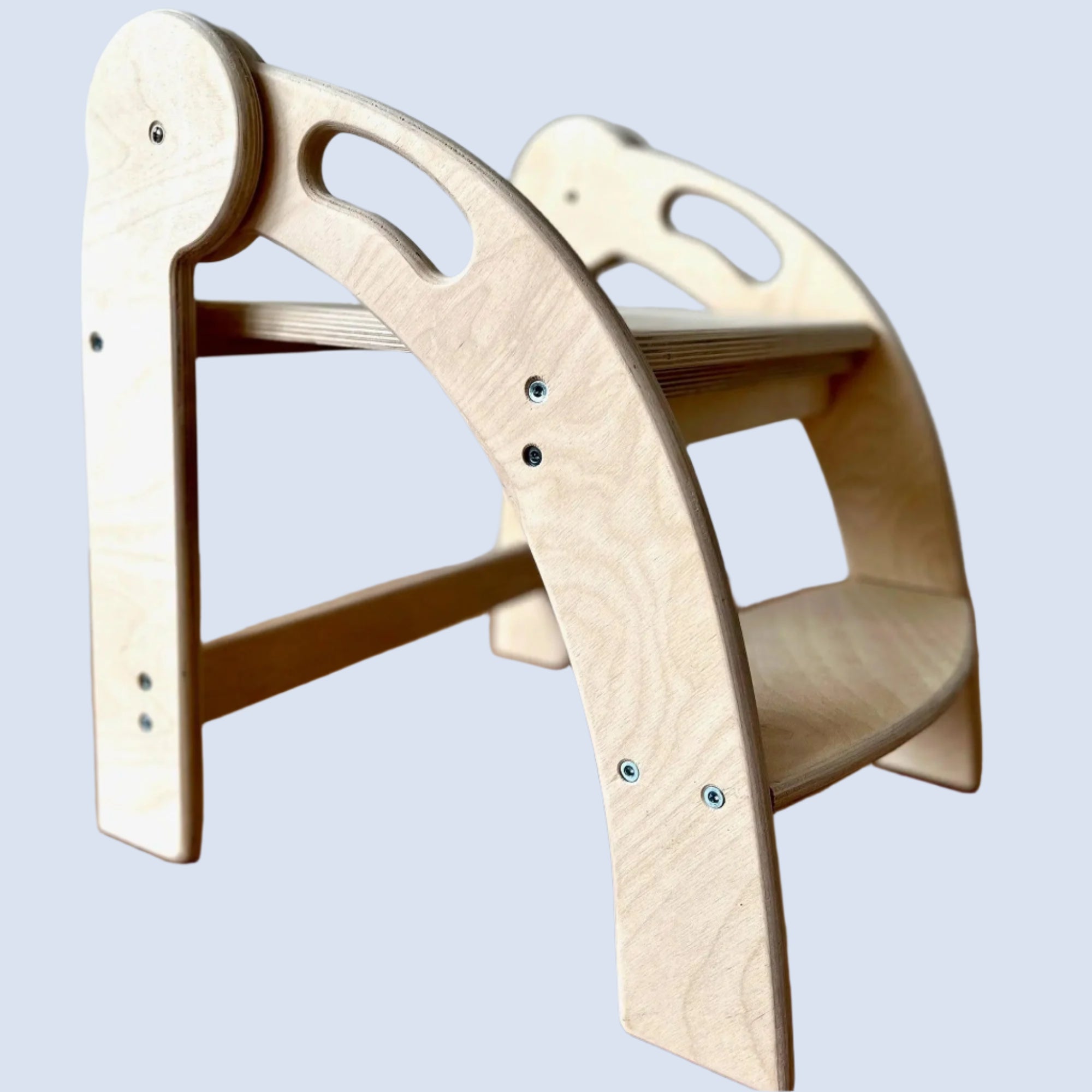 Foldable Montessori Kitchen Step Stool Red Oceanus