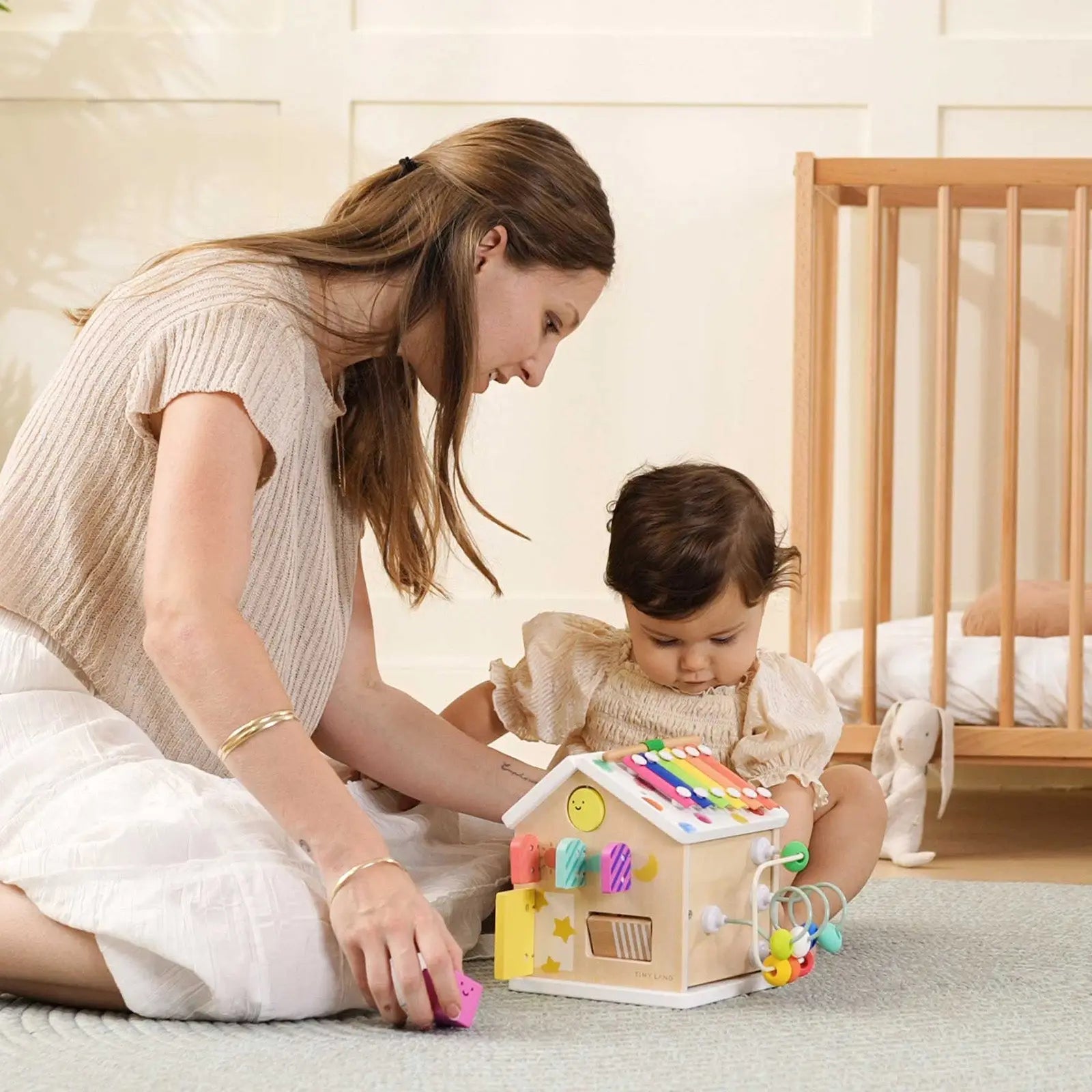 Montessori Activity Cube - Cottage Rainbow - Seaside-Montessori