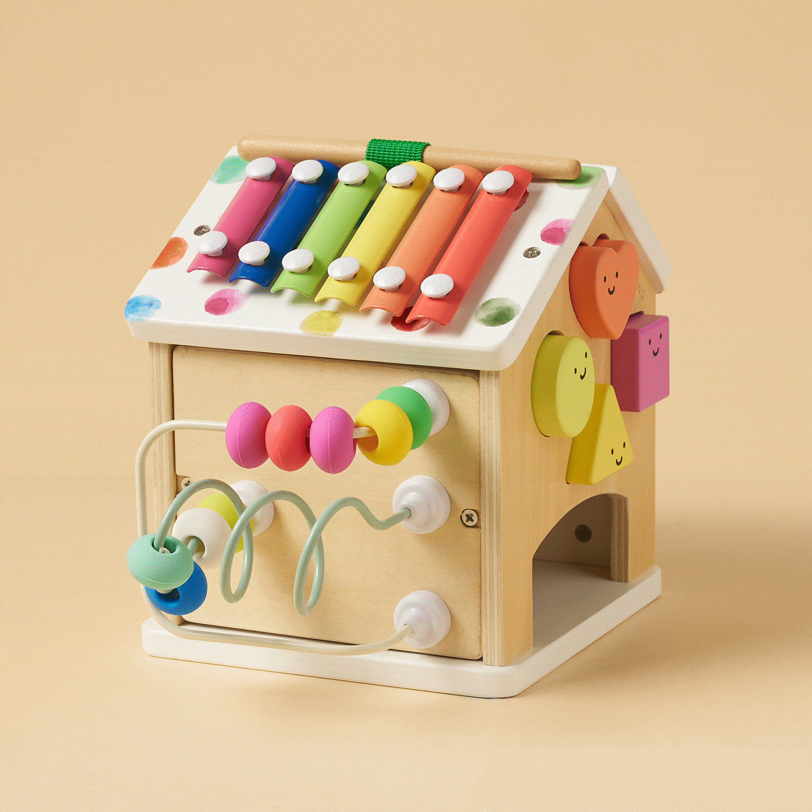 Montessori Activity Cube - Cottage Rainbow Tiny Land INC