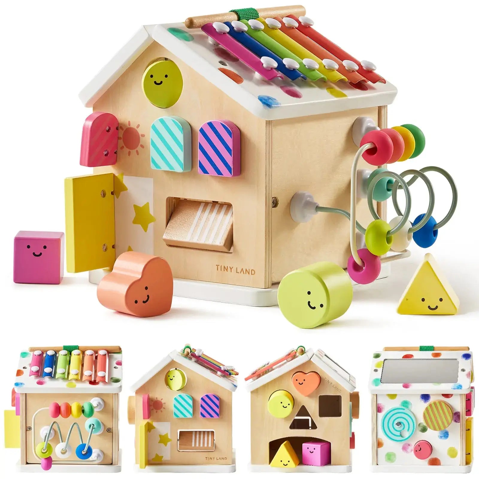 Montessori Activity Cube - Cottage Rainbow - Seaside-Montessori