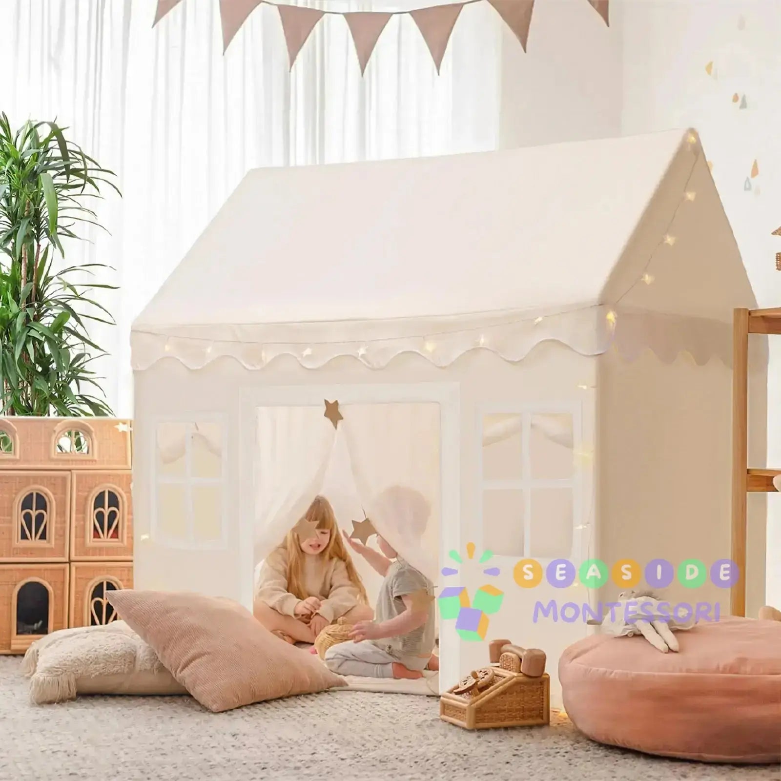 Playhouse Tent – Indoor Tent for Kids - Seaside-Montessori