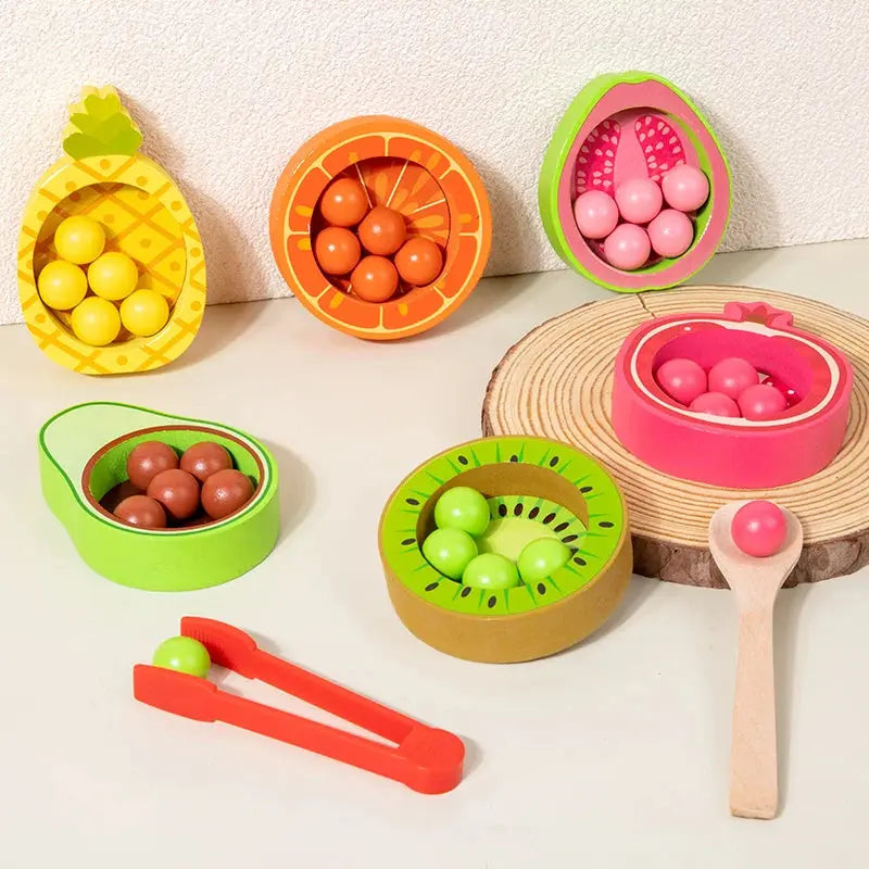 Fruit Color Sorting Toy - Seaside-Montessori