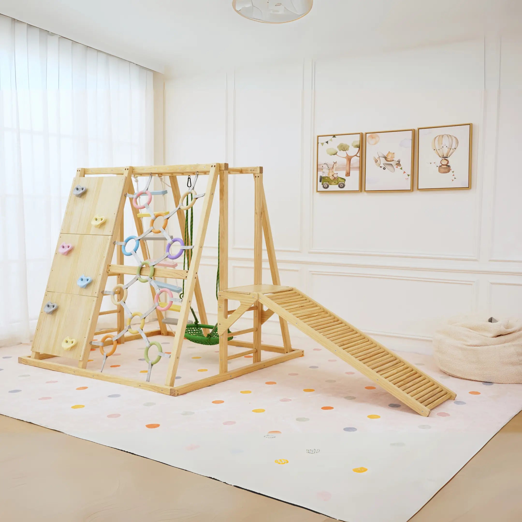 Montessori Climbing Gym – Indoor Sensory Playset for Toddlers - Seaside-Montessori