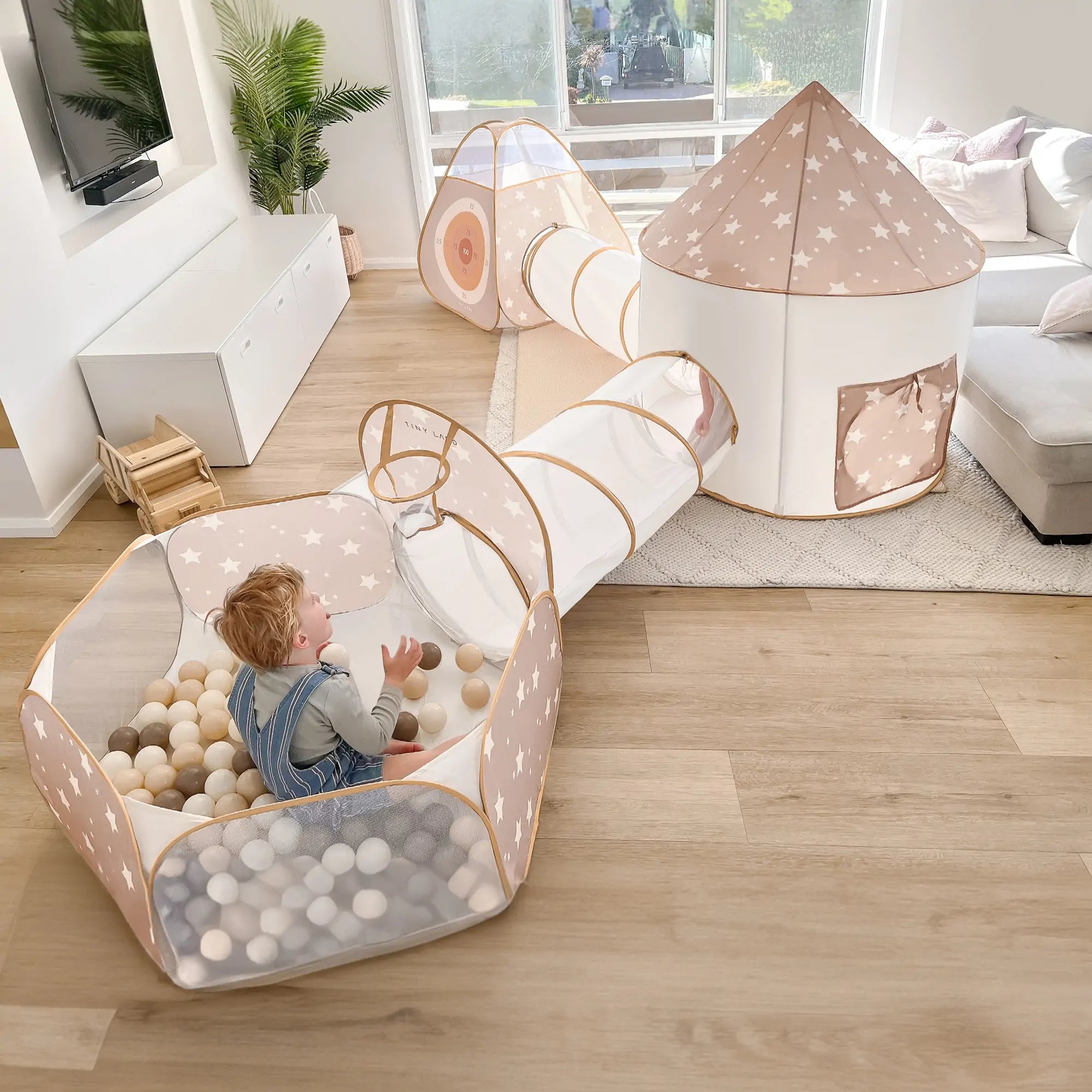 Discovery 5-in-1 Play Tunnel for Toddlers (No Balls) | Montessori Crawl Tunnel