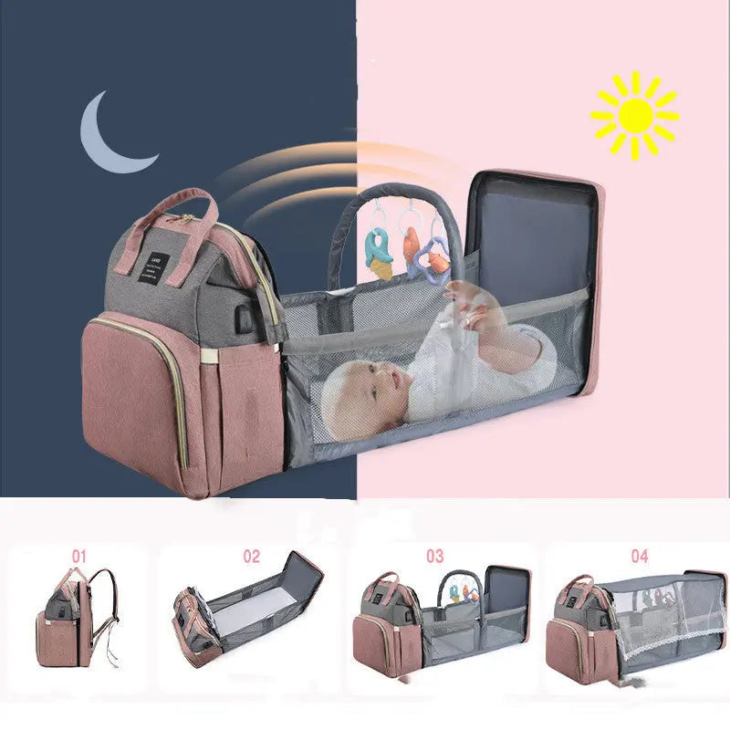 Multifunctional Mom Backpack Seaside-Montessori