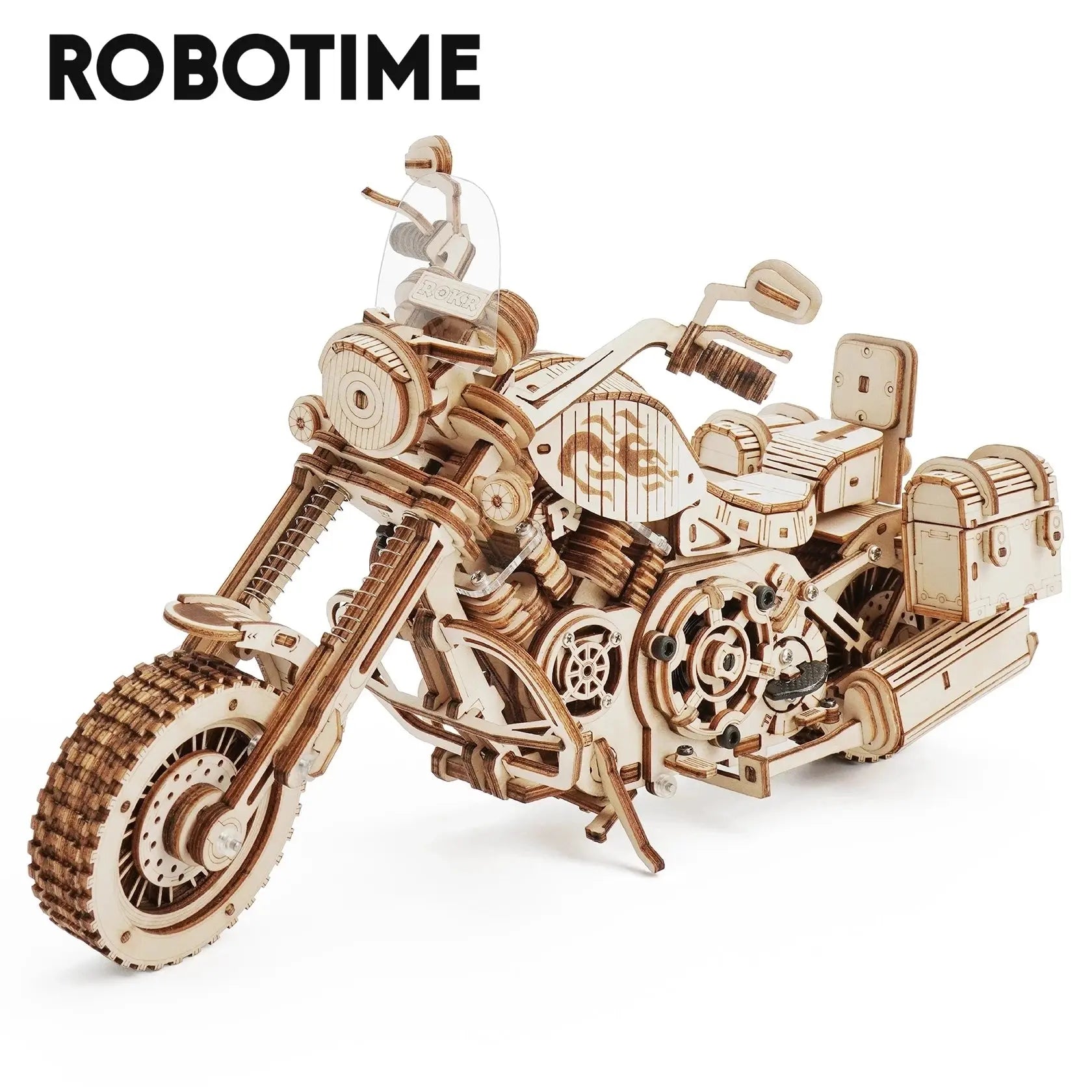 Cruiser Motorcycle DIY Wooden Model Seaside-Montessori