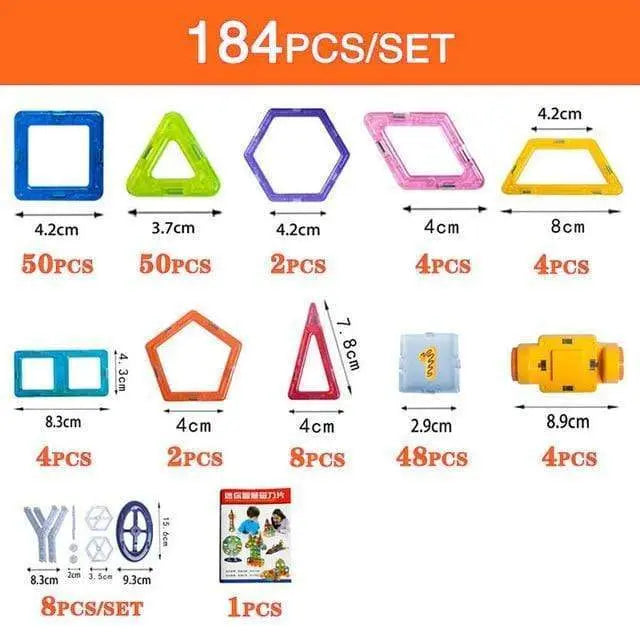 Magnetic Building Blocks - Seaside-Montessori