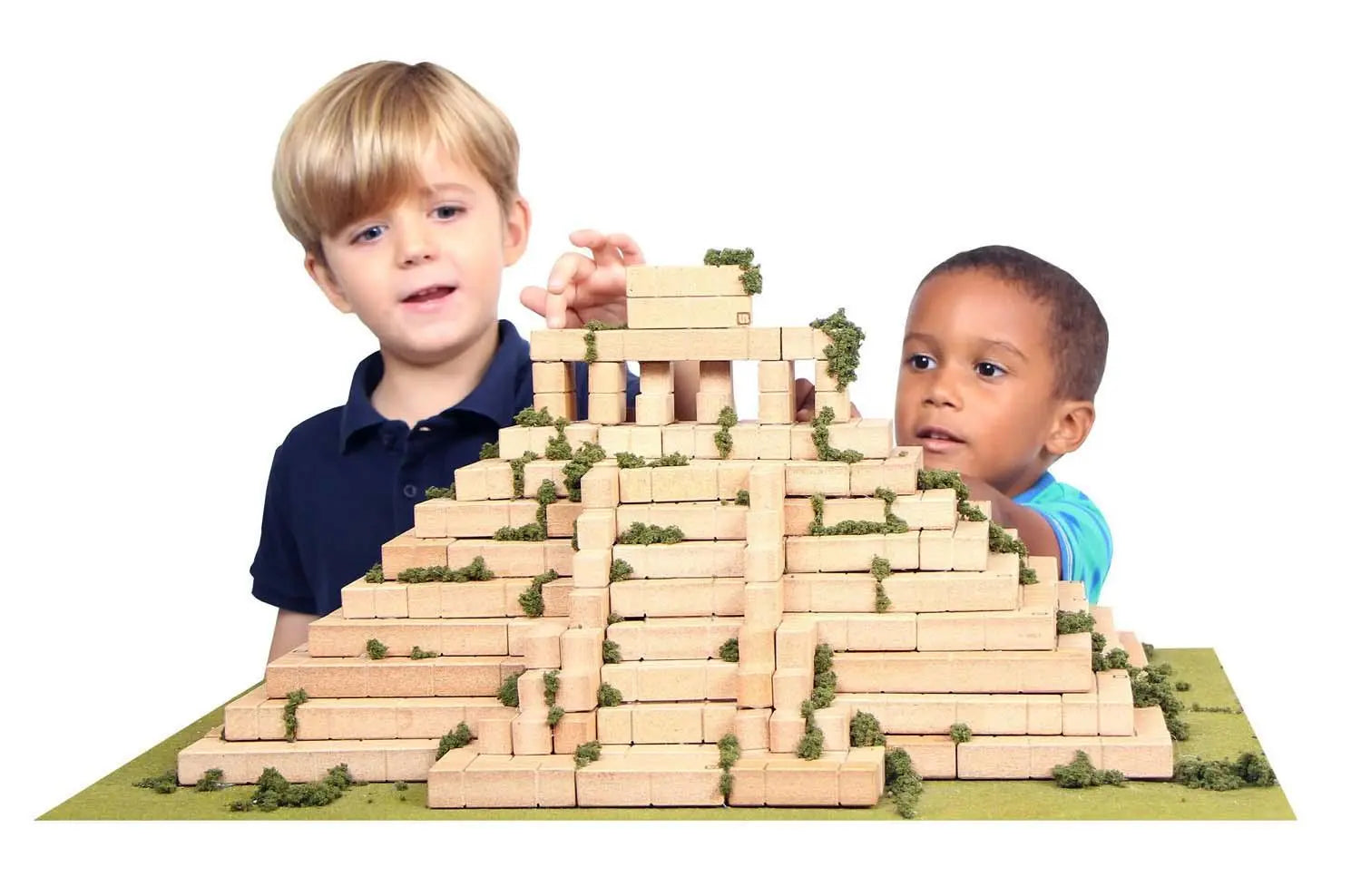 UNIT BRICKS 58 pcs Mini Unit Bricks Wooden Building Set for age 3+ Periwinkle Eros