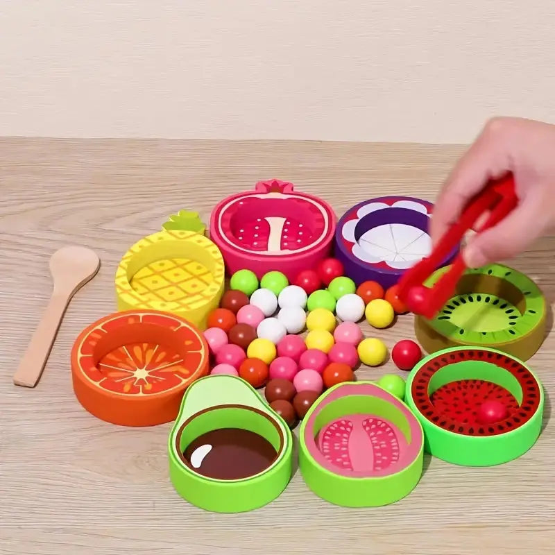 Fruit Color Sorting Toy - Seaside-Montessori