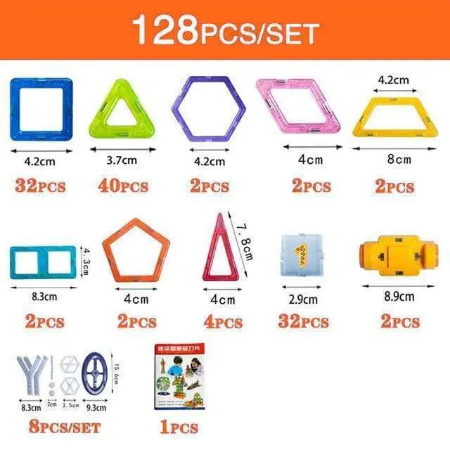Magnetic Building Blocks - Seaside-Montessori