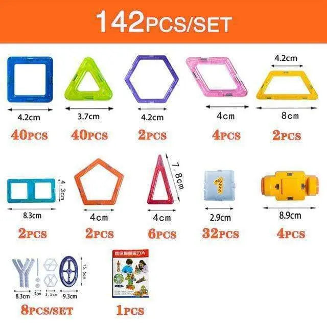 Magnetic Building Blocks - Seaside-Montessori