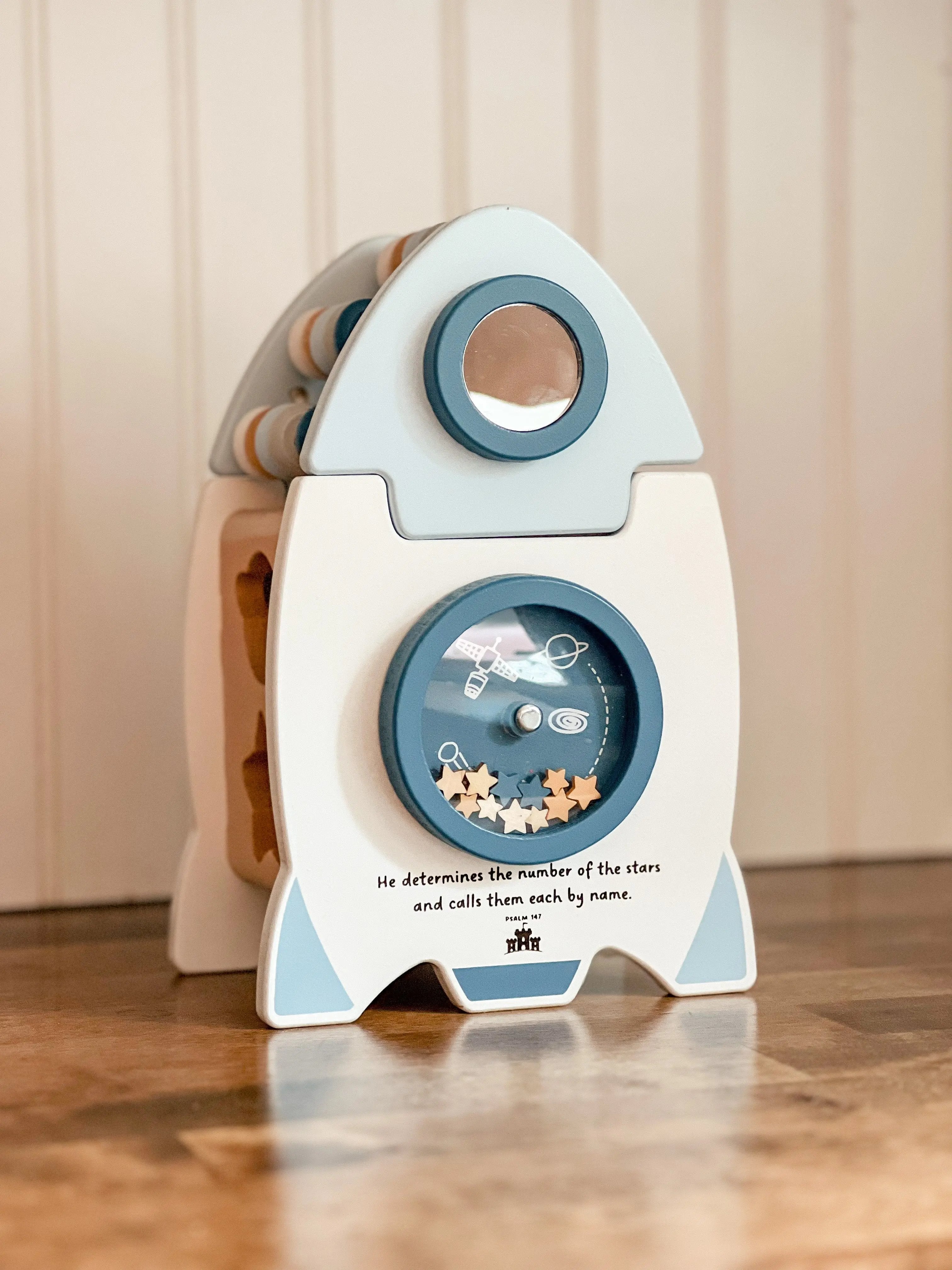 Galactic Glory Starship - Wooden Shape Sorter Toy Kingdom Come Co.