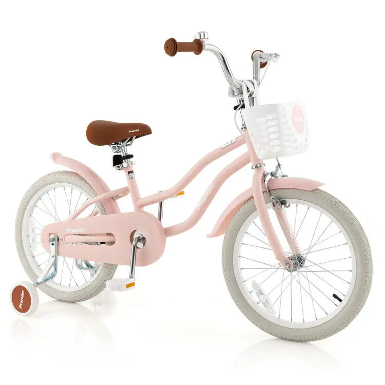 Kids Bike with Training Wheels – Adjustable, Safe & Stylish Seaside-Montessori