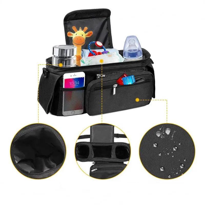 Amazon Explosions Baby Car Hanging Bag Trolley Storage Basket Storage Artifact Baby Car Universal Accessories Storage Bag USAdrop