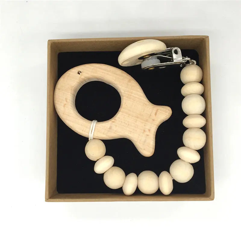 Wooden Pacifier Chain - Seaside-Montessori