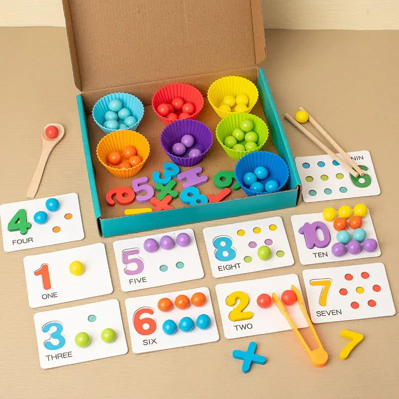 Math beads game - Seaside-Montessori