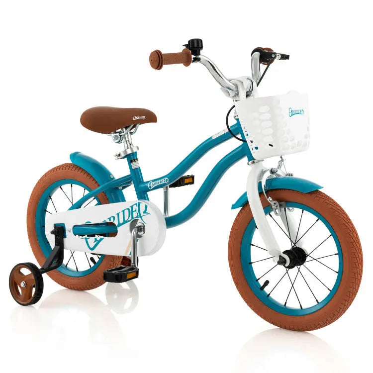 Kids Bike with Training Wheels – Adjustable, Safe & Stylish Seaside-Montessori
