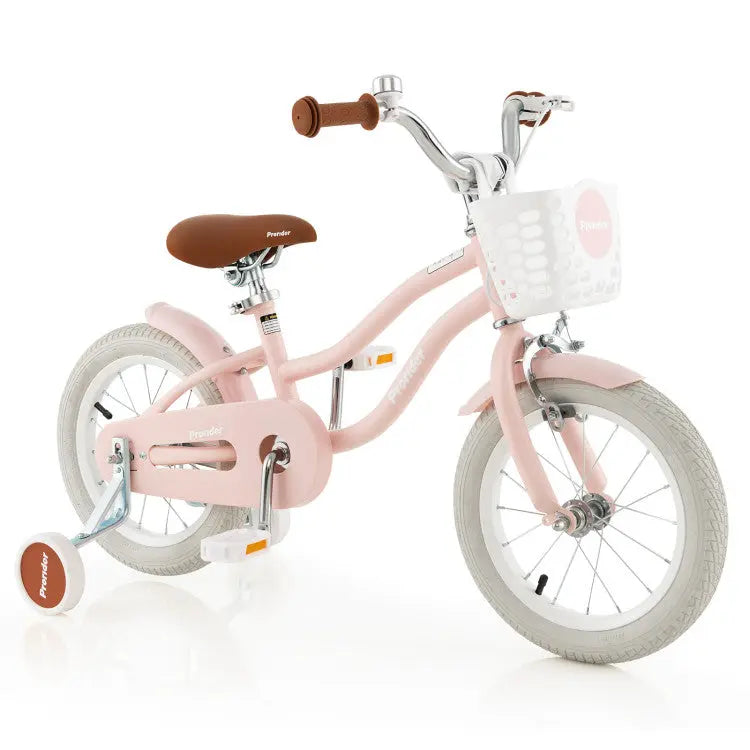 Kids Bike with Training Wheels – Adjustable, Safe & Stylish Seaside-Montessori