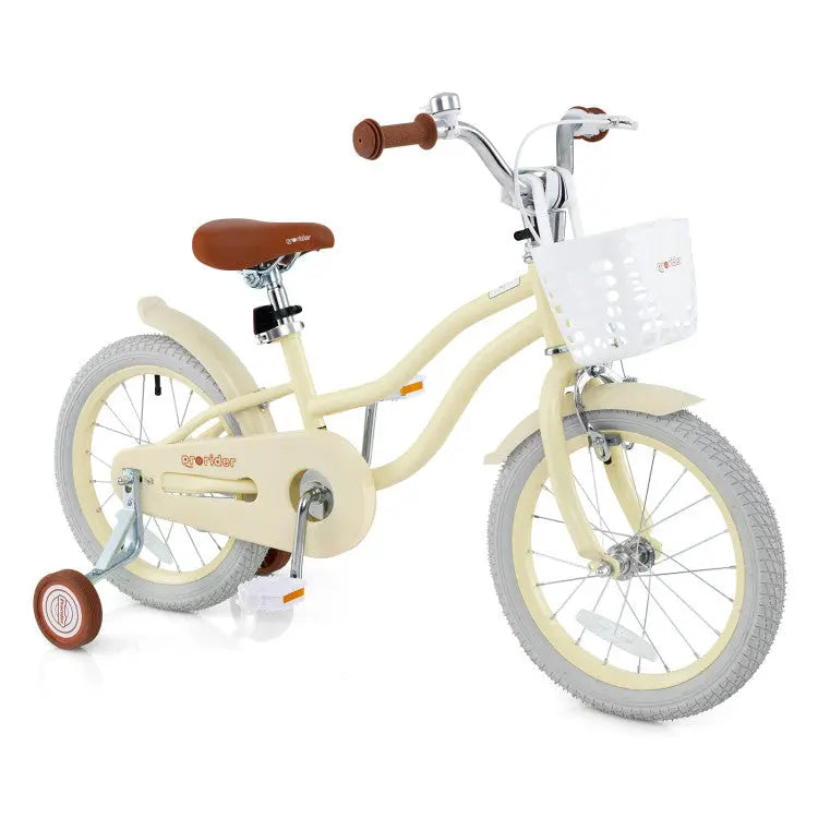 14" Kids Bike with Training Wheels – Adjustable, Safe & Stylish Seaside-Montessori