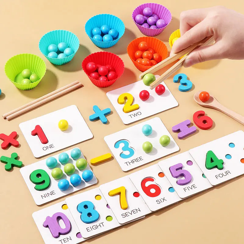 Math beads game - Seaside-Montessori