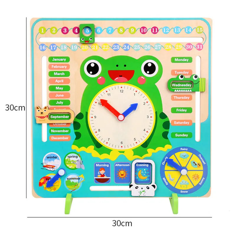 Multi-Function Calendar Clock - Seaside-Montessori