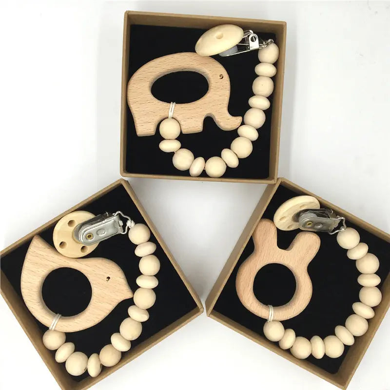 Wooden Pacifier Chain - Seaside-Montessori