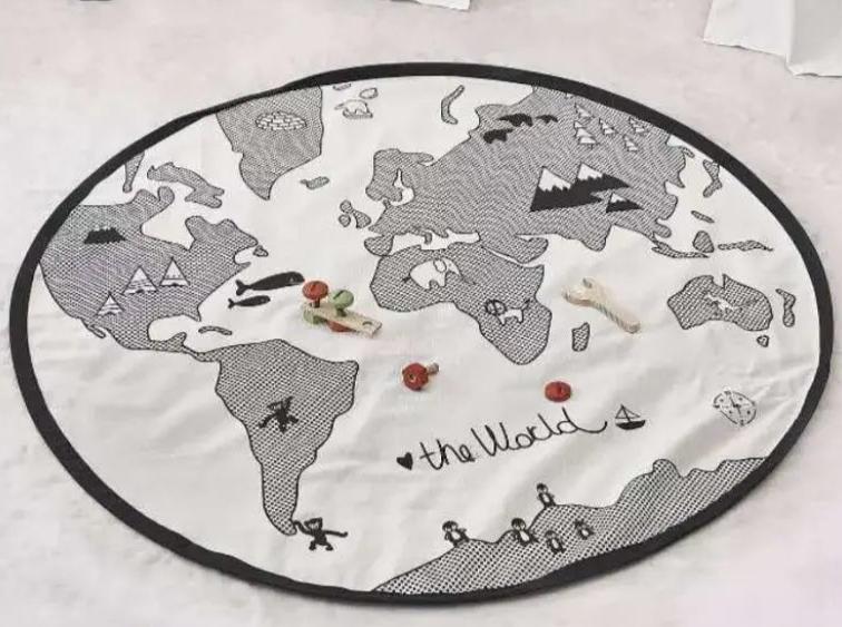 World Map Play Mats Seaside-Montessori