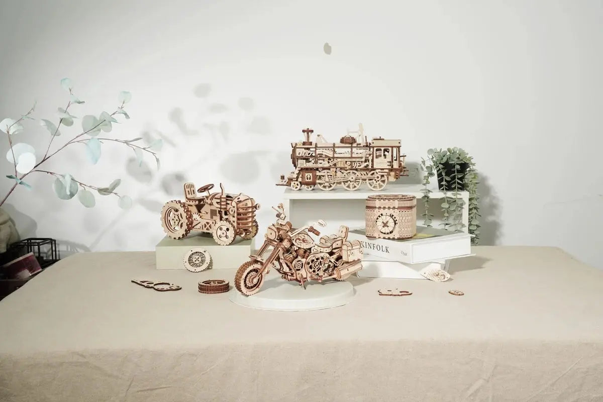 Cruiser Motorcycle DIY Wooden Model Seaside-Montessori