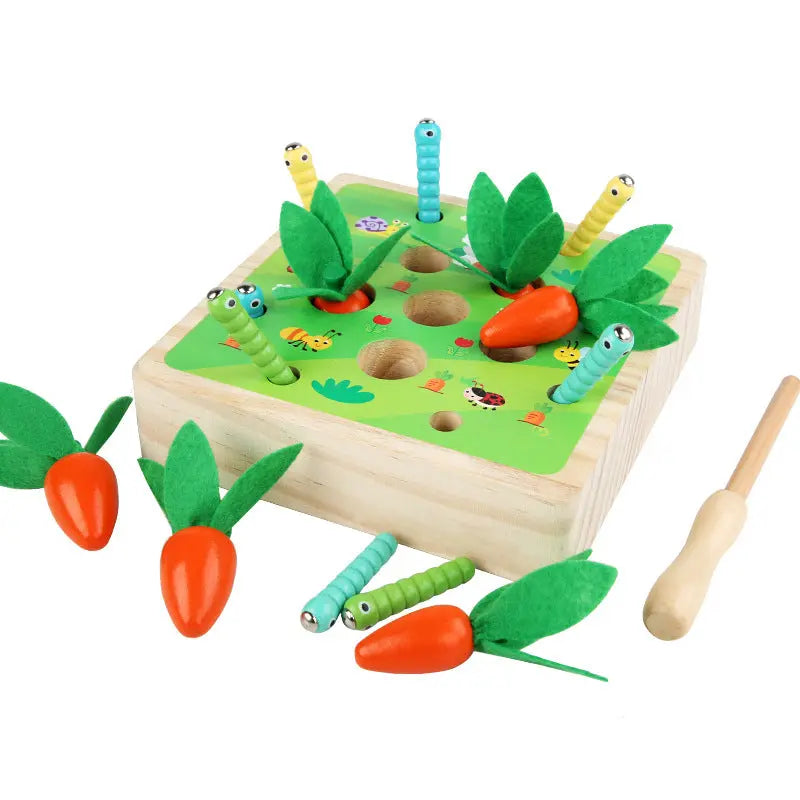 Wooden carrot toy - Seaside-Montessori