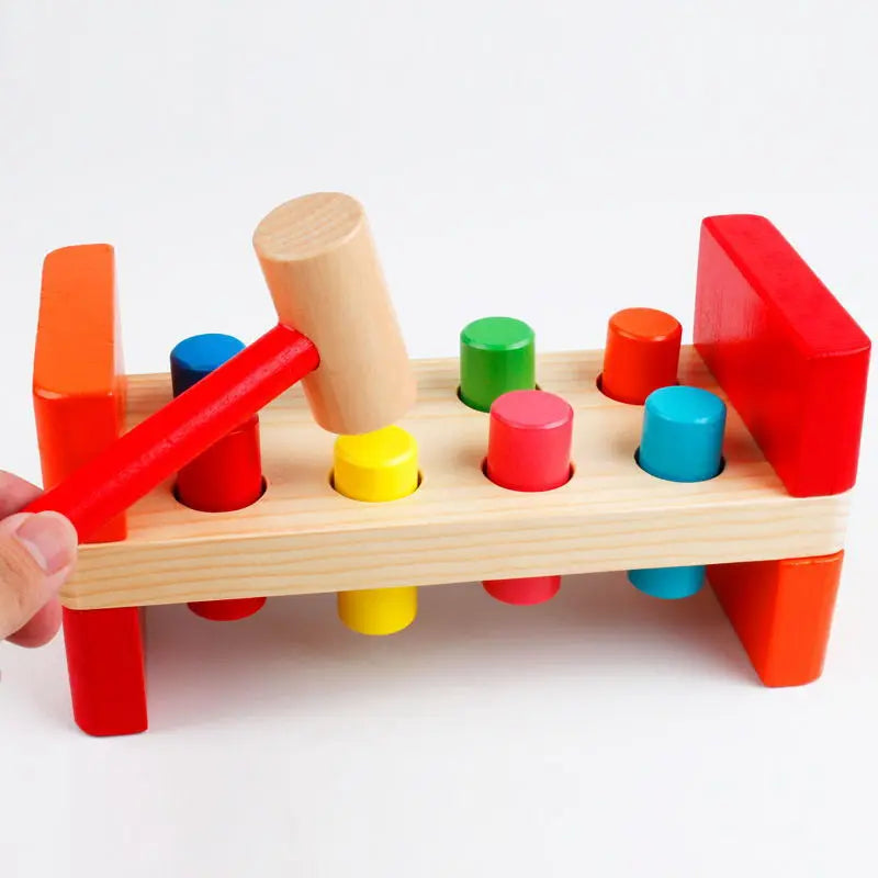 Children's Piling Table Intelligence Development Knocking Wooden Toys TRU Knocking Table Children's Educational Toys USAdrop