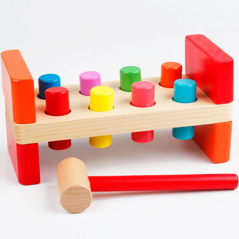 Children's Piling Table Intelligence Development Knocking Wooden Toys TRU Knocking Table Children's Educational Toys USAdrop